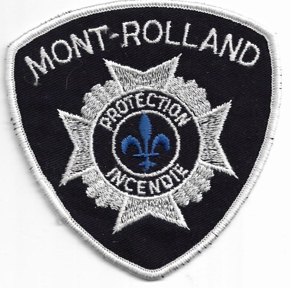 Mont-Rolland Fire, Quebec, Canada (4" x 4" size) fire patch