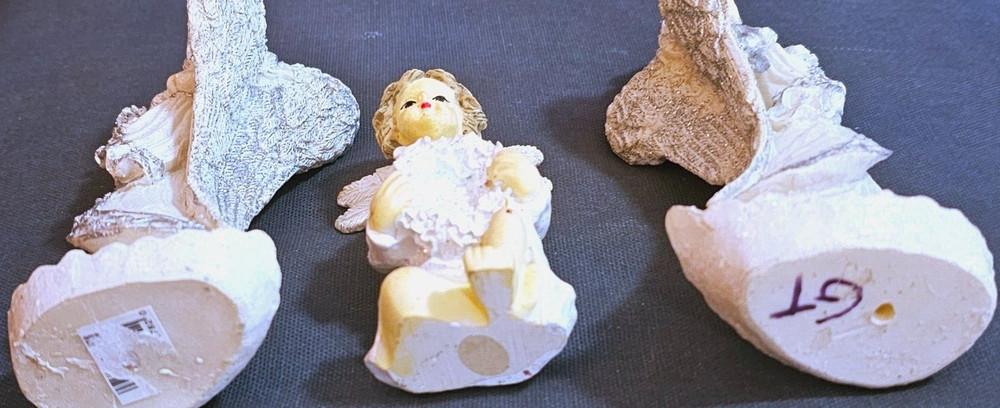 3pc Decorative Resin Angel Figures