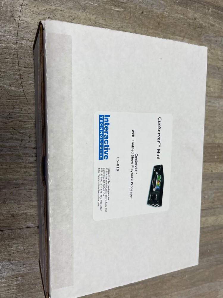 BRAND NEW CueServer MINI WEB-ENABLED Show PLAYBACK Processor CS-810