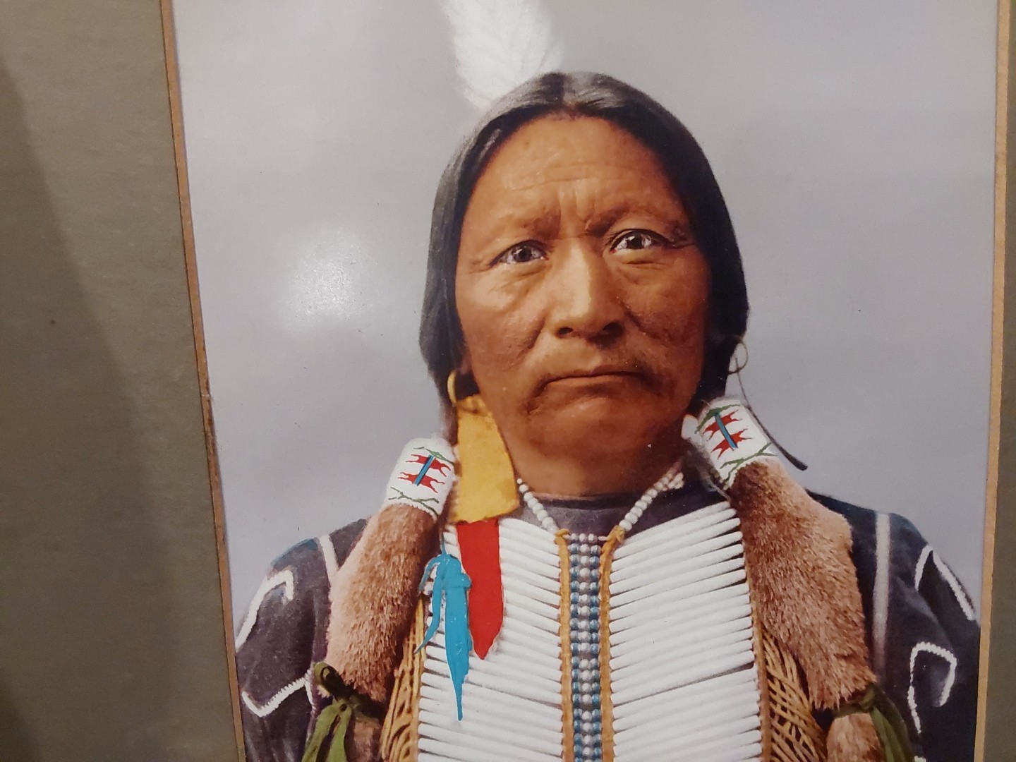 Native American Utes Chief Buckskin Charlie Photochrom Detroit Photographic Co.