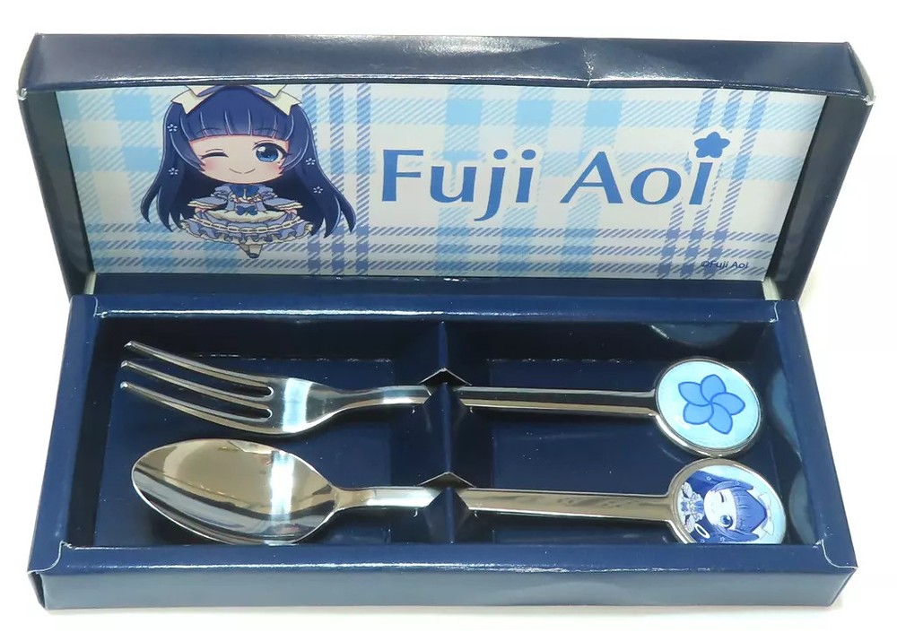 Virtual YouTuber Fujiaoi Spoon & Fork Set 12cm 2020 Surprise Box