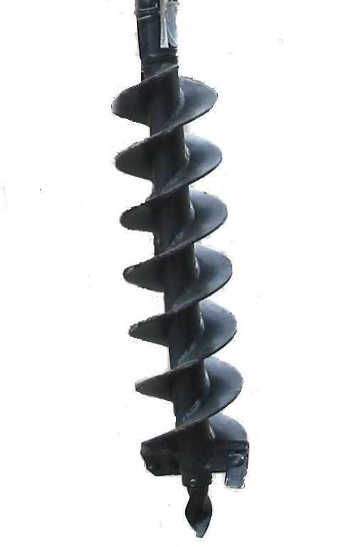 AUGER AND 6" BIT SKIDSTEER ATTACHMENT UNIVERSAL QUICK ATTACH