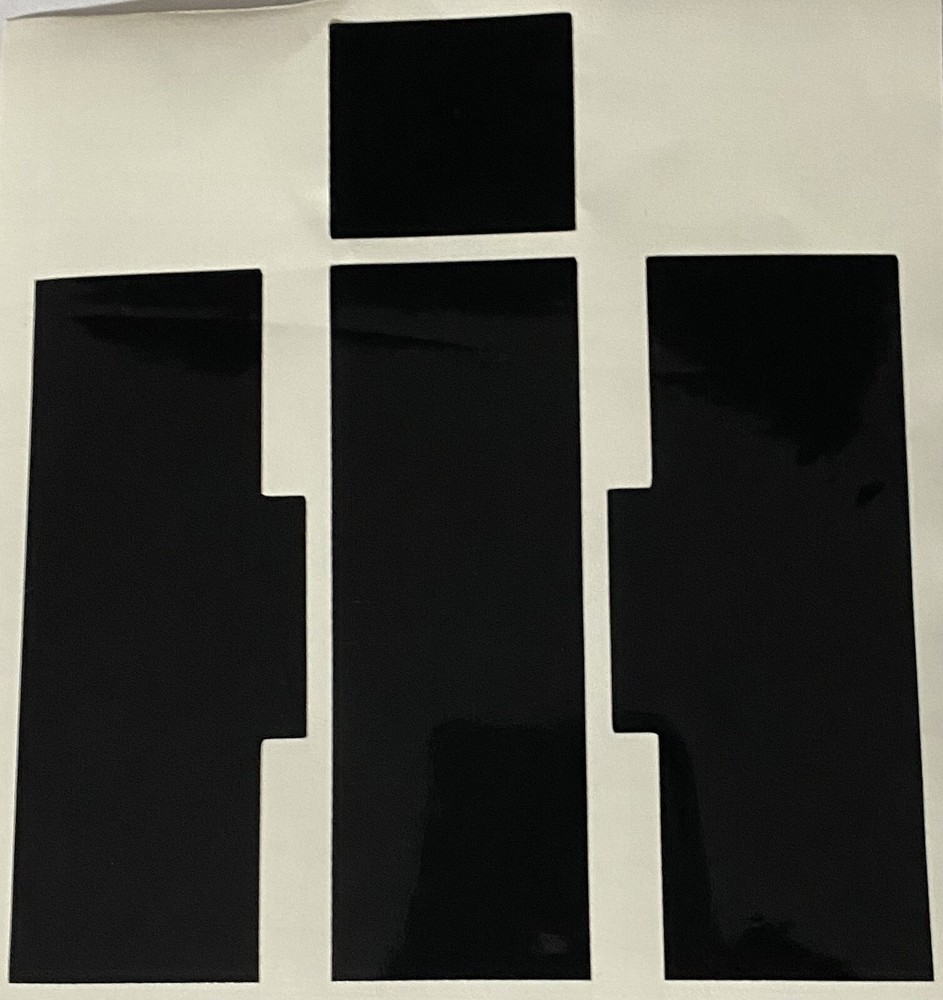 Black Case IH Decal Sticker 4"x4"