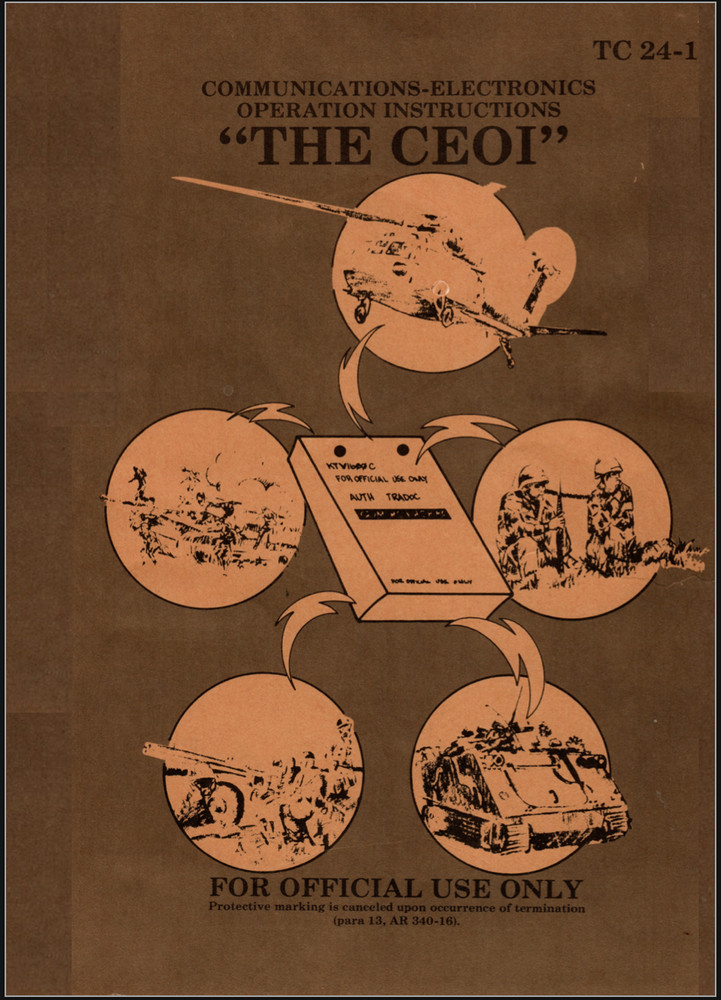 153 Page 1982 TC 24-1 CEOI Communications Electronics COMSEC Manual on Data CD