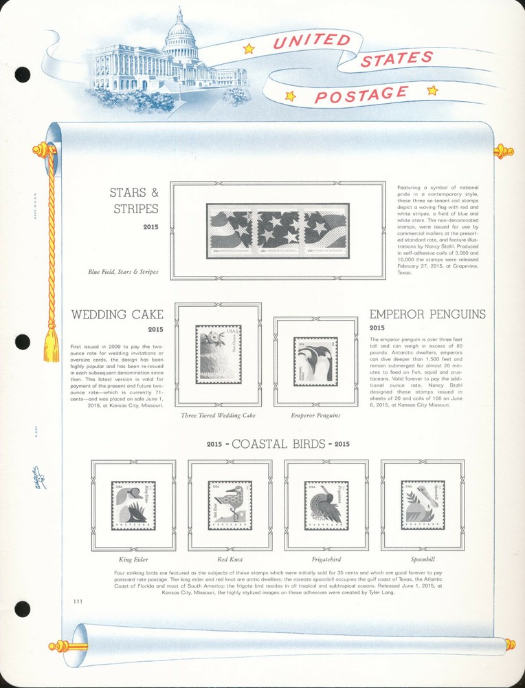 WHITE ACE 2015 US Regular Issue Singles Simplified Album Supplement USR-44