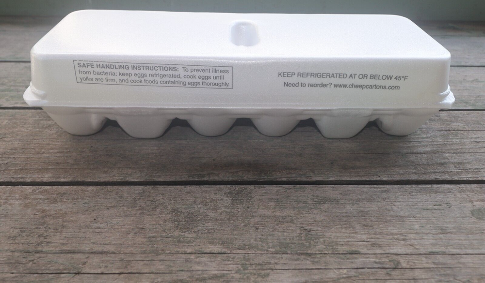 Styrofoam Bulk Egg Cartons (50 pack) White