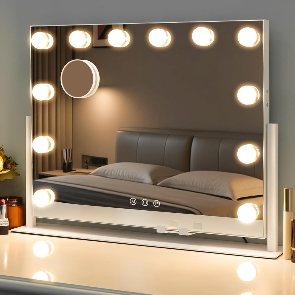 Vanity Mirror with Lights,  Lighted Makeup Mirror Dimmable LED