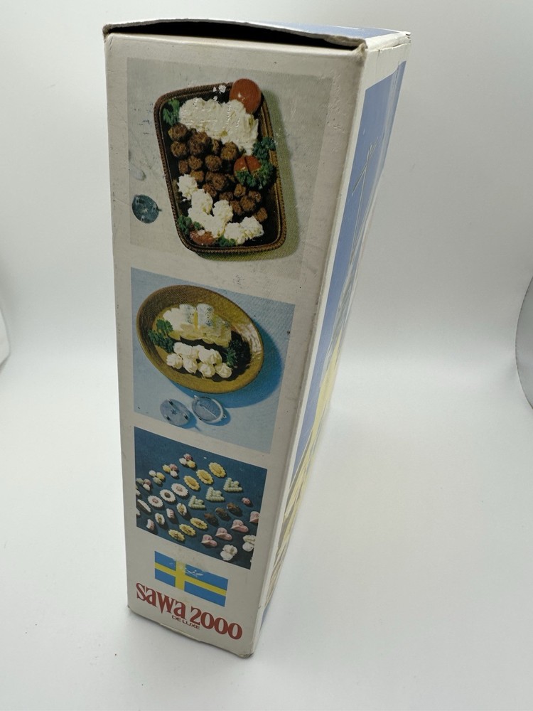 Sawa 2000 Deluxe Original Box & Instructions Cookie Press Gun Decorator EUC