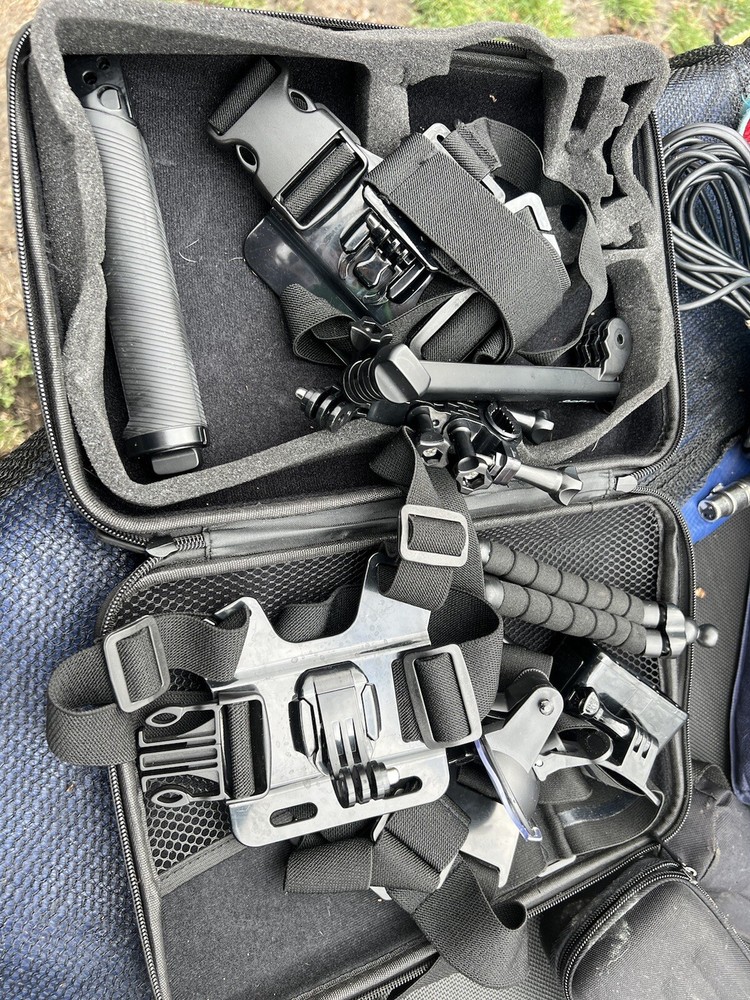Professional filming gear.