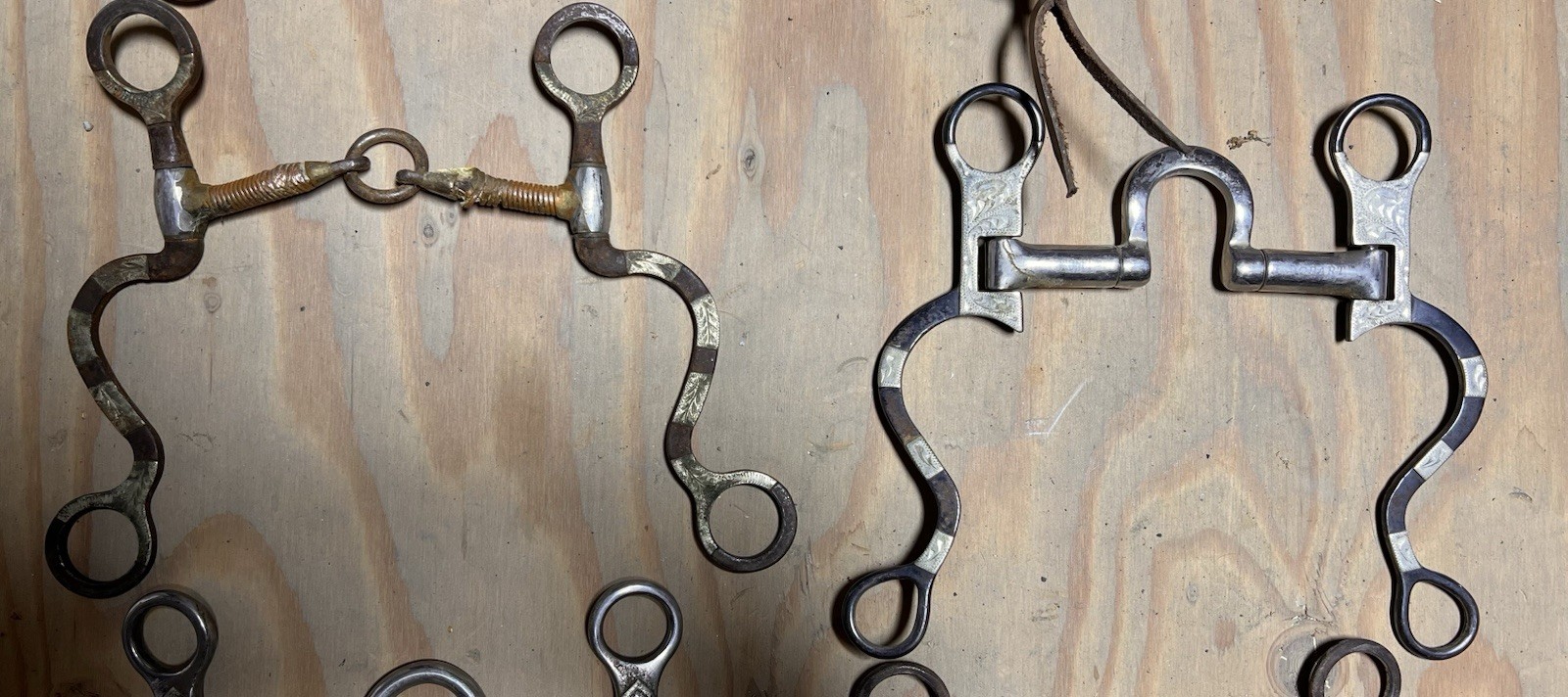 Western Bit lot, Cowboy Tack, Western Heritage, Colt Training/ Roping Bits