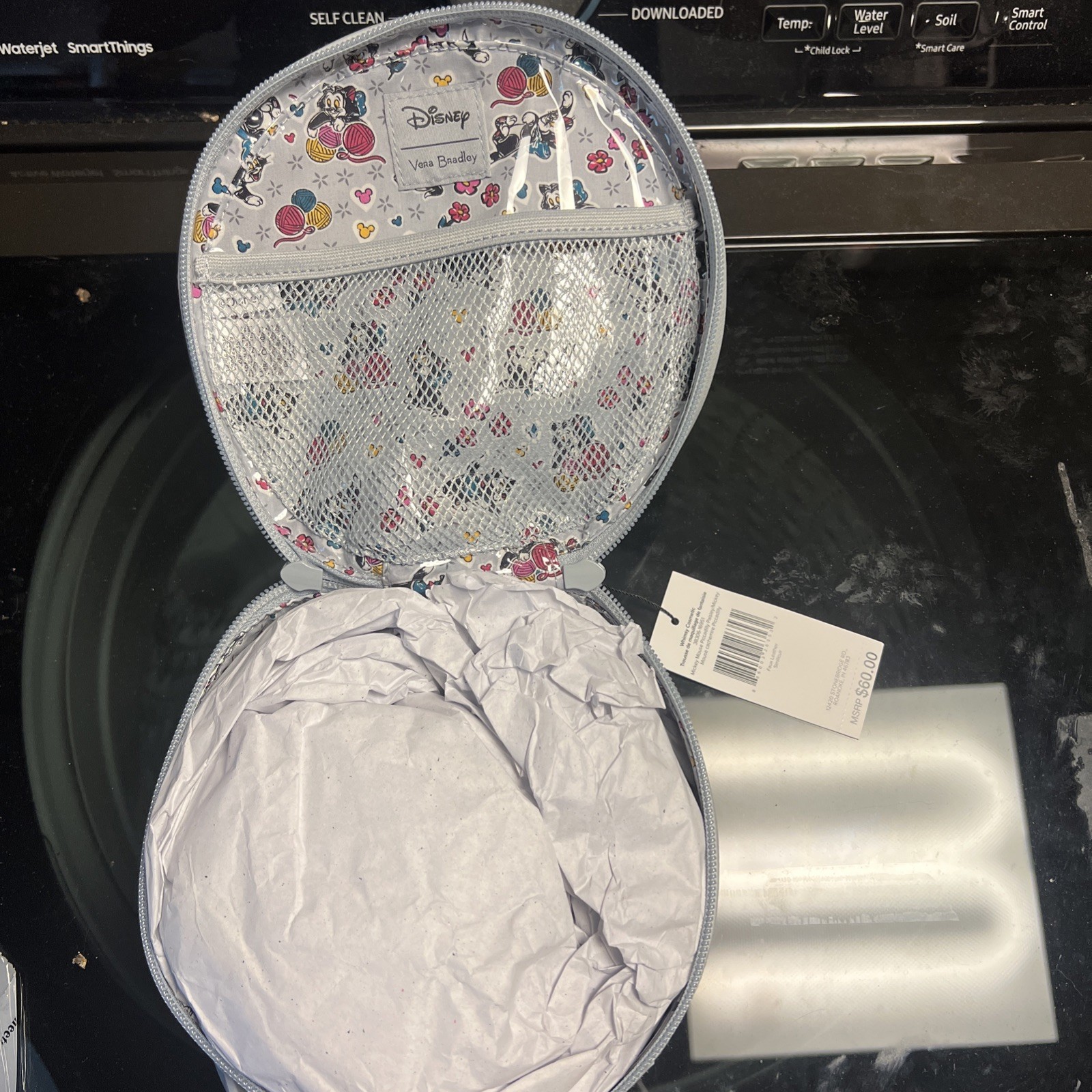 Disney Vera Bradley Whimsy Cosmetic Bag Mickey Minnie Mouse - NEW