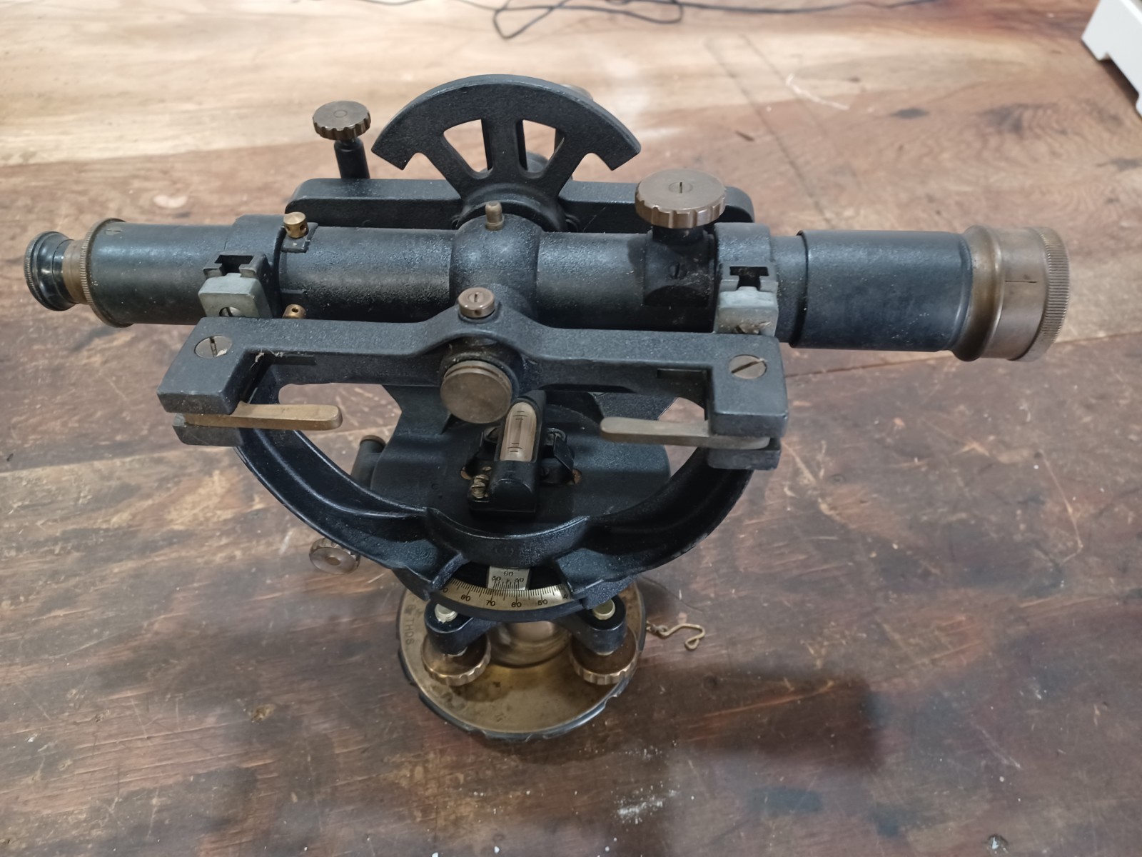 Vintage David White Transit Brass Surveying Scope Field Tool #37773 Milwaukee