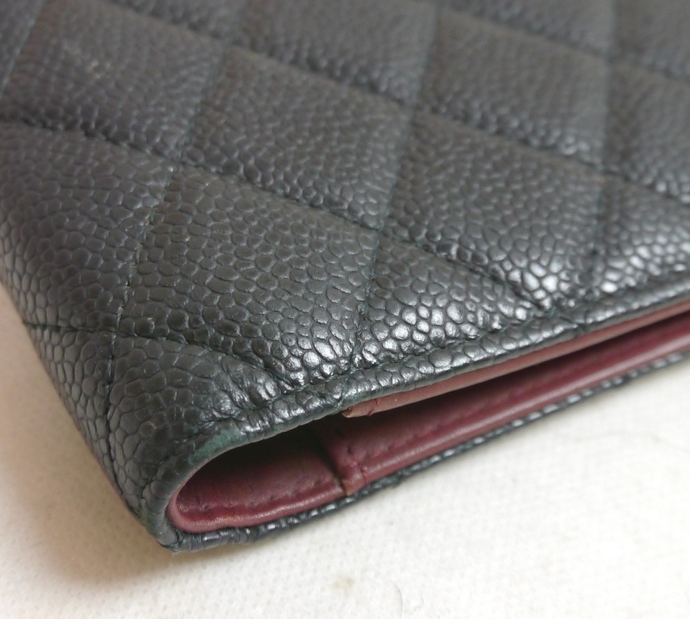 Authentic CHANEL A5 notebook cover Leather #1076