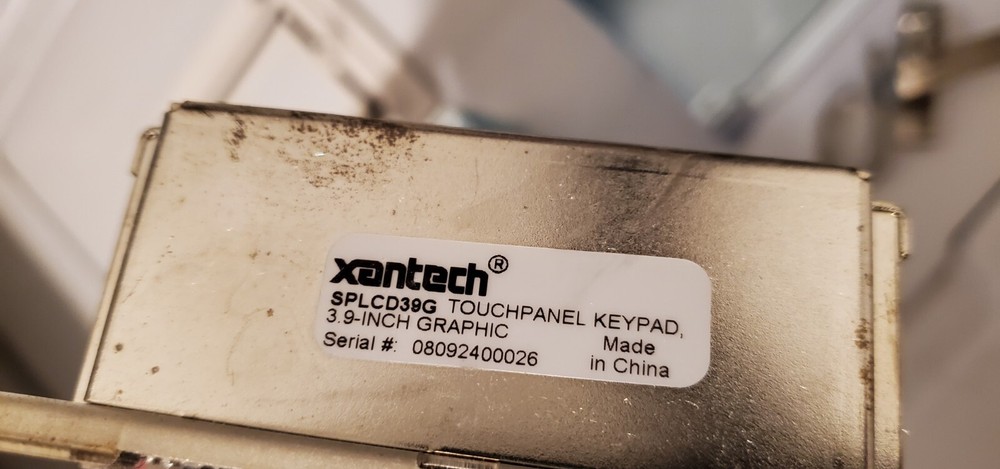 Xantech SPLCD39G 3.9 inch graphic Touch Panel Keypad screen wall mount box bezel