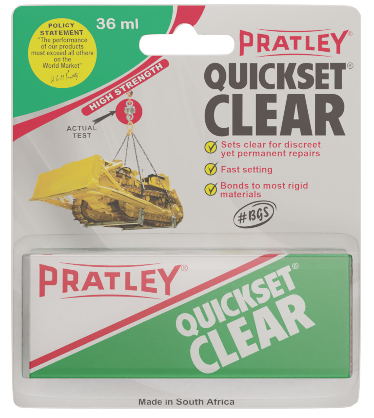 Pratley Quickset Clear Glue