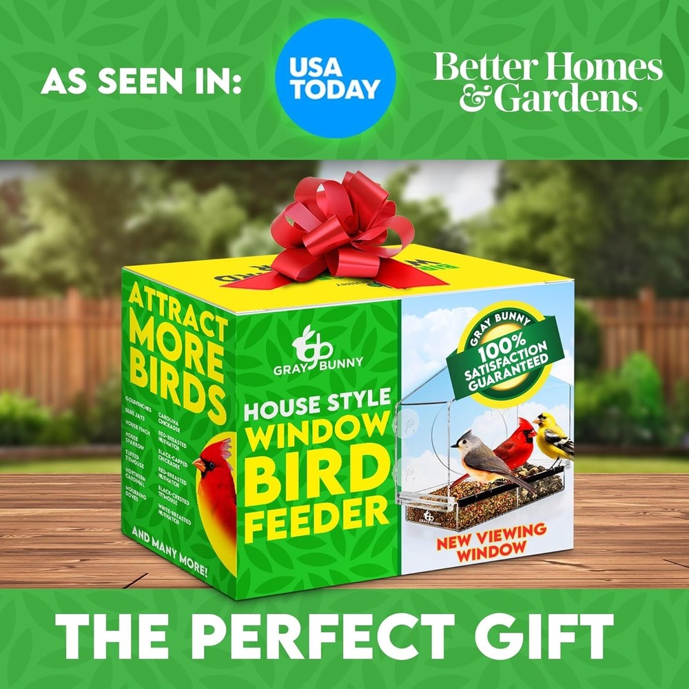 Window Bird Feeder with Strong Suction Cups