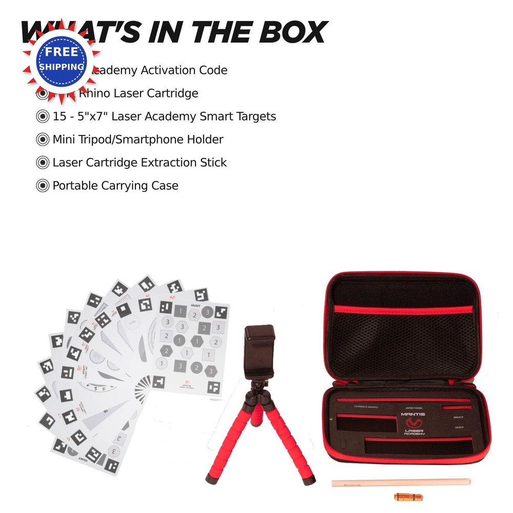 Portable 9mm Laser Training Kit Mantis Academy for Target Practice Fire System