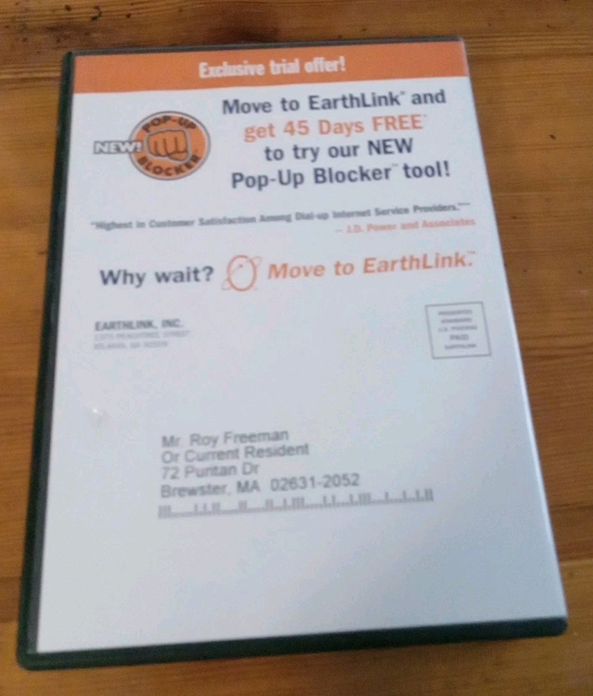 Earthlink TotalAccess Software CD 2003 (Windows/Mac) Complete unused free us shi