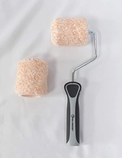 3 Inch Paint Roller - Small Paint Roller Microfiber 3pc paint roller orange