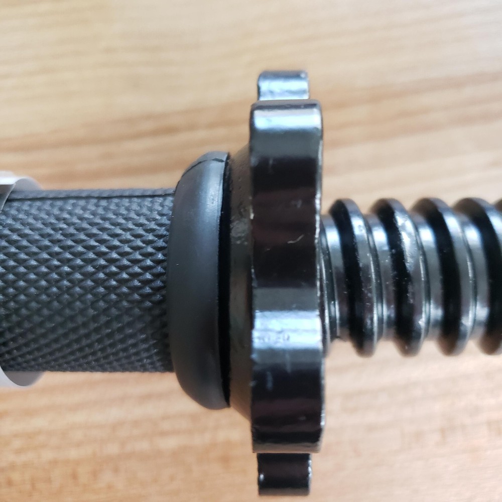 Barbell 14" Regular Dumbbell Handles Multiple Options Threaded W/ Collars Black