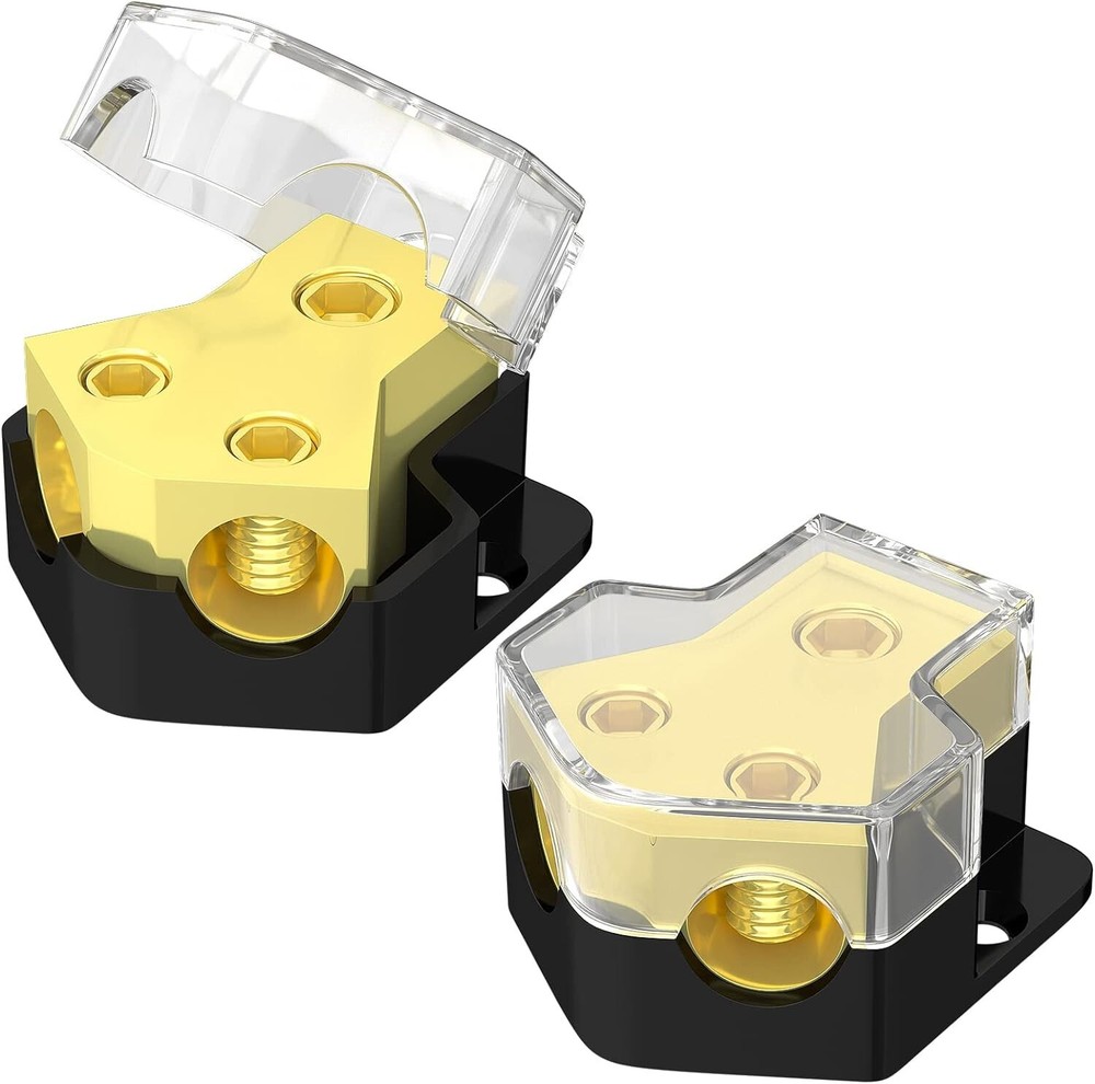 Durable Car Audio Splitter Power Distribution Block - Stable Current - 2pcs