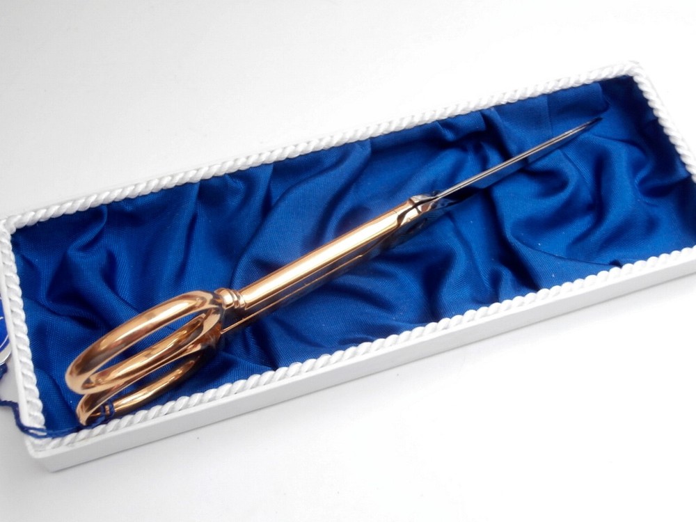 Dagger Scissors Household SOLINGEN Gilded, from historic blanks Dagger Blade!