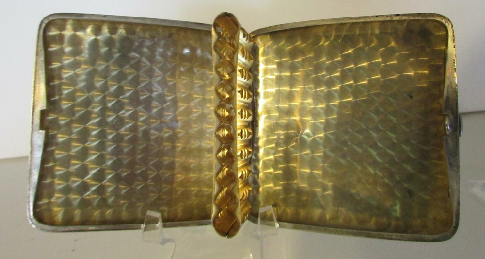 Antique Sterling Silver Monogramed Cigarette Case