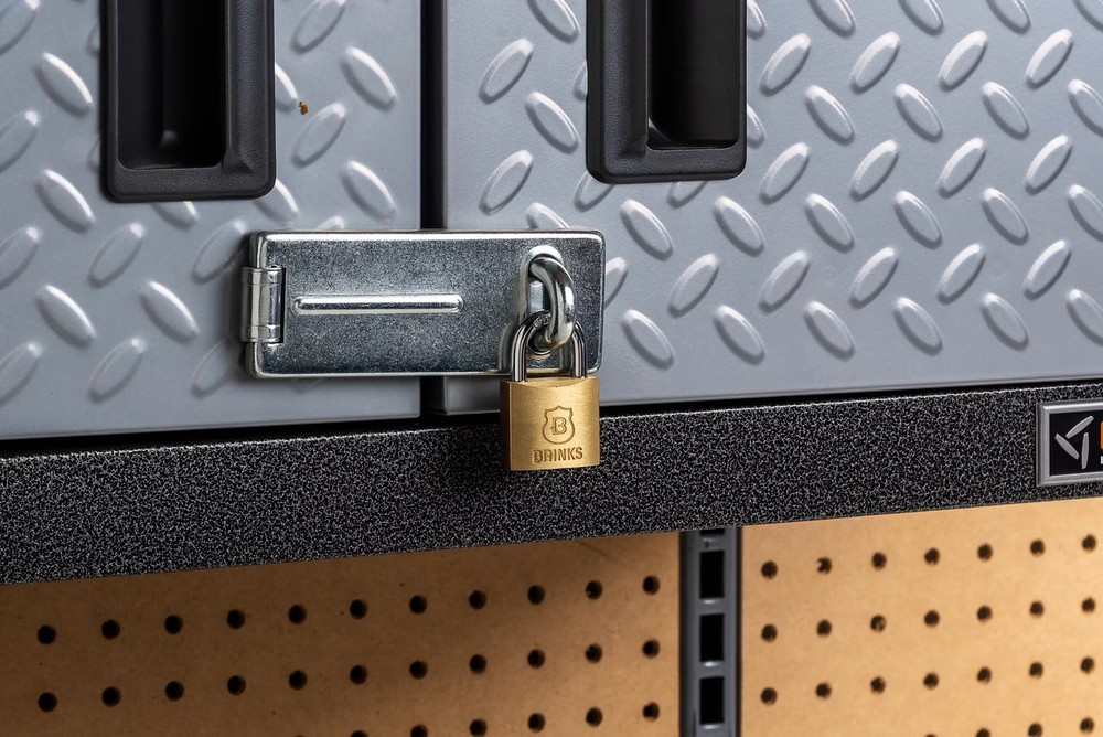 (3 pack) Brinks Solid Brass 30mm Keyed Padlock with 5/8in Shackle