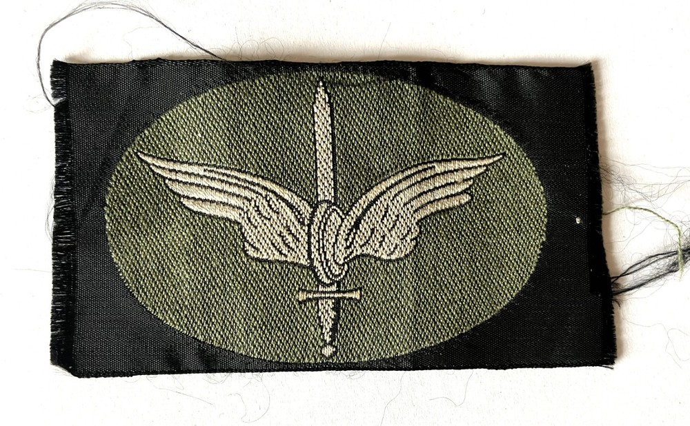 Denmark, Danish Railway Home Guard unit patch in silver grey