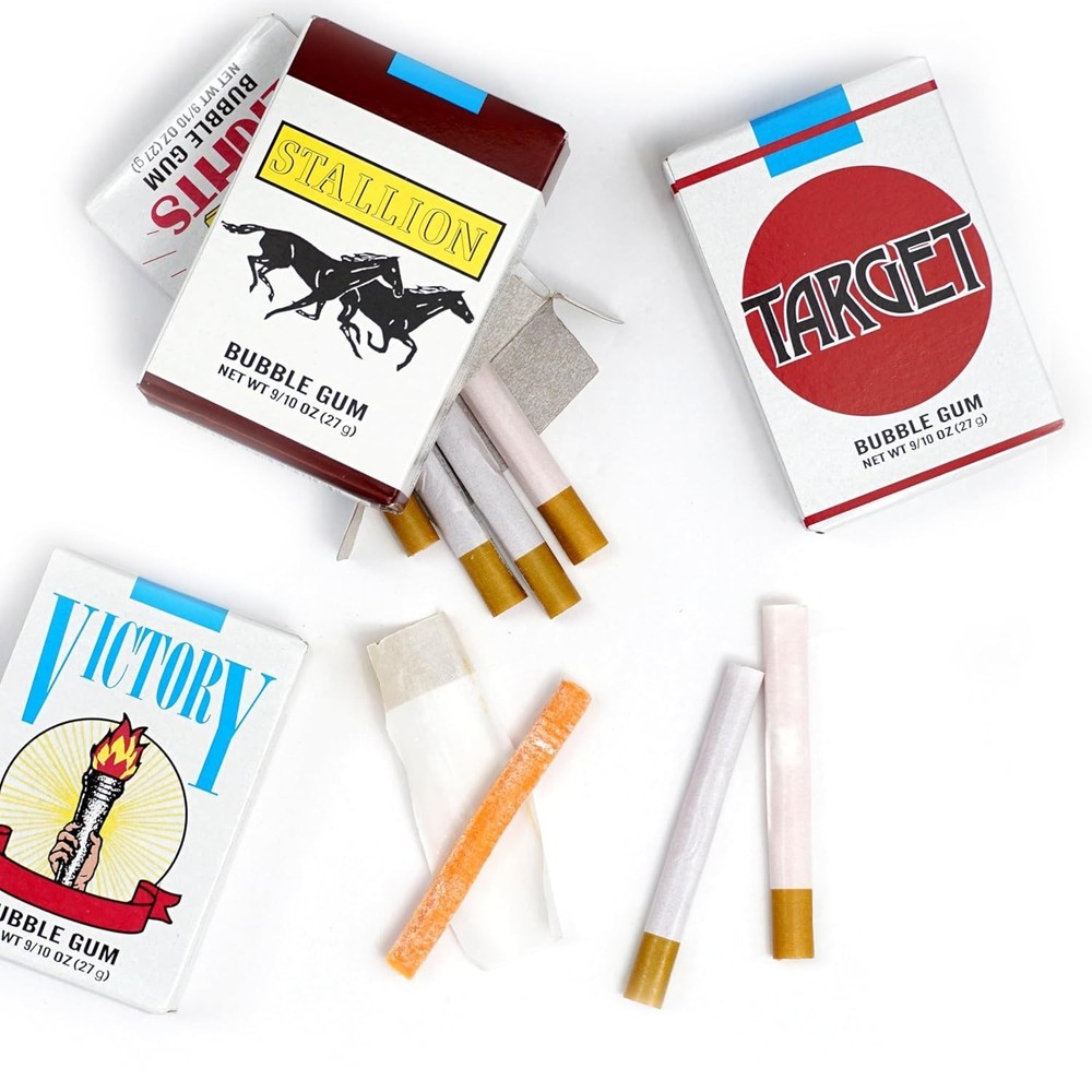 Bubble Gum Cigarettes (4 Pack), Gum Cigarettes, Candy Cigarettes,