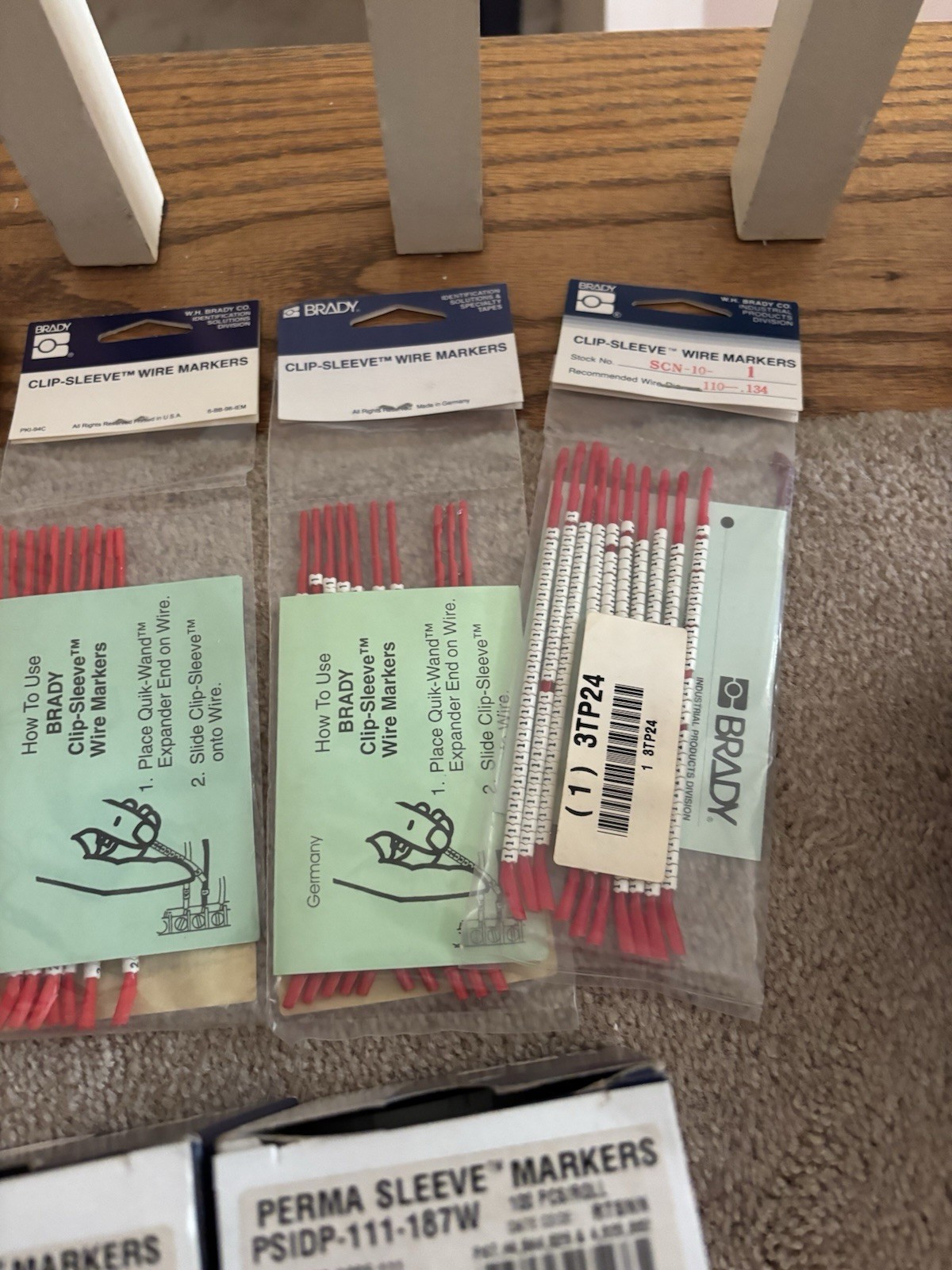 LOT OF BRADY WIRE MARKERS CLIP-SLEEVES, LABELS AND MORE BIG LOT--NEW