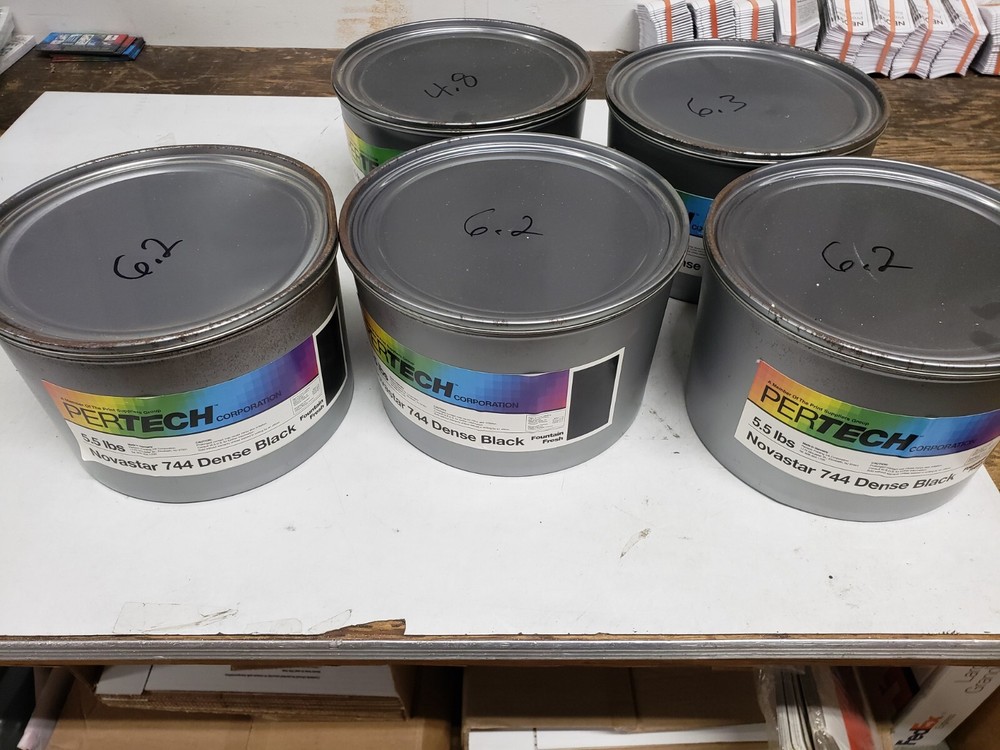 Novastar 744 Dense Black Offset Ink 26 Lbs Offset Ink