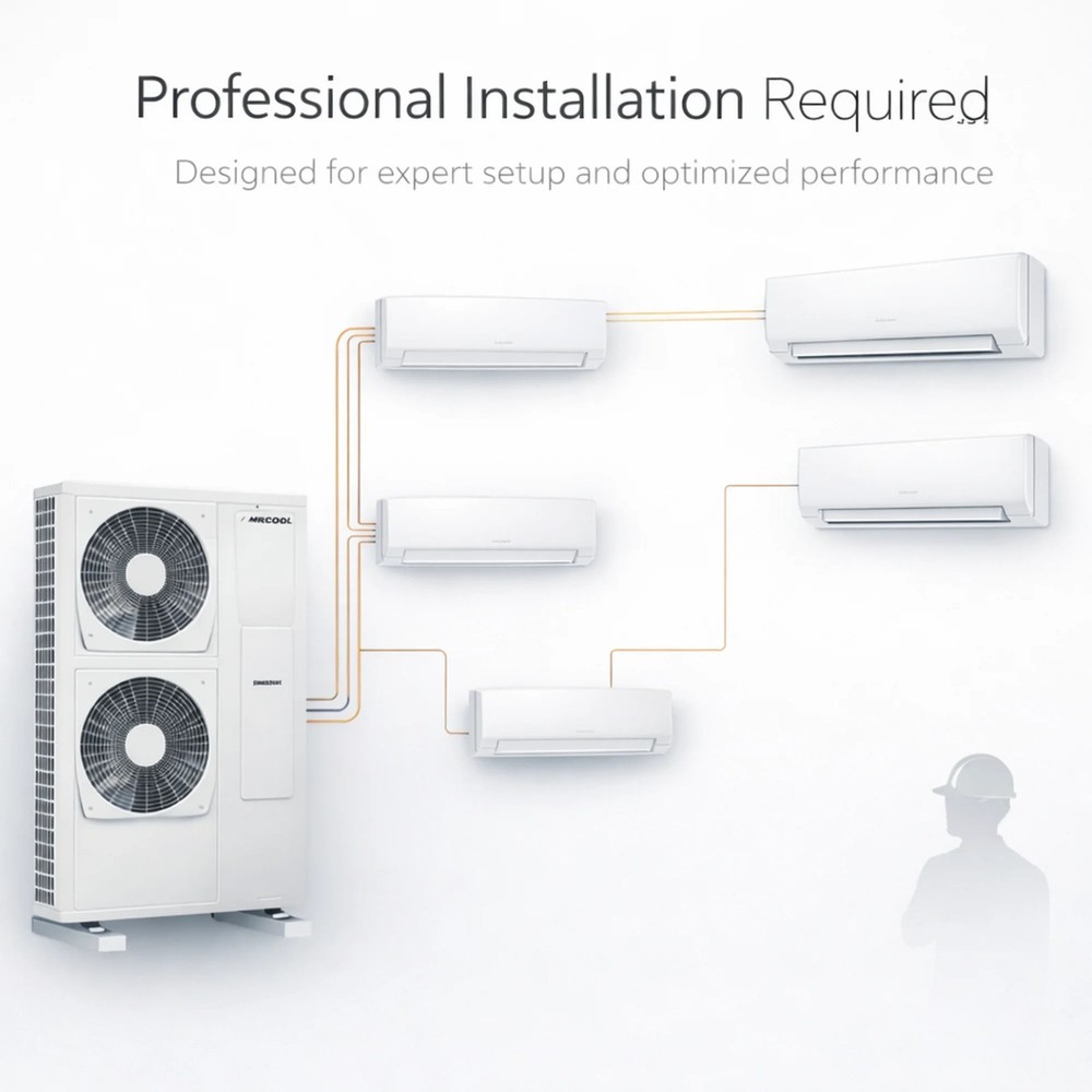 MRCOOL Olympus 4 Zone Mini Split System Heat Pump AC Heat Low Ambient Multi Room
