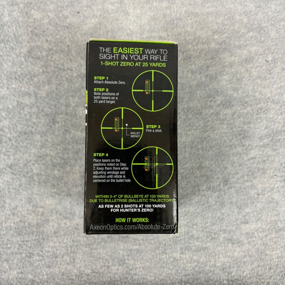 Axeon Optic Solutions Absolute Zero Laser Sight Sighting Device