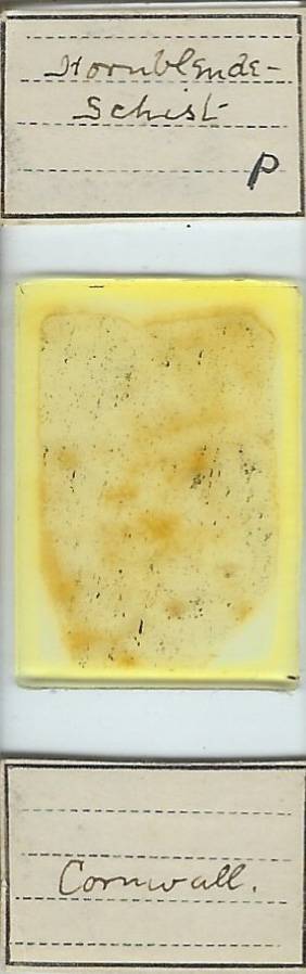 Hornblende Schist from Cornwall Petrographic Microscope Slide