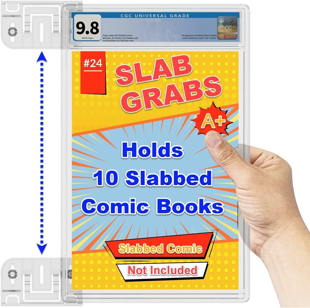 10 Pack Comic Book Display Shelf Slab Wall Mount Kit