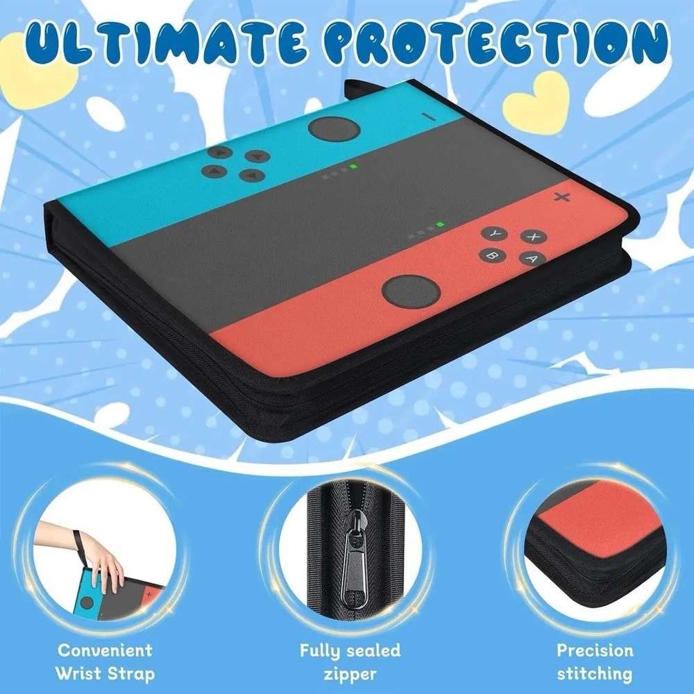 Game Controller Design 3-Ring Binder with 4-Pocket Removable Waterproof Pages