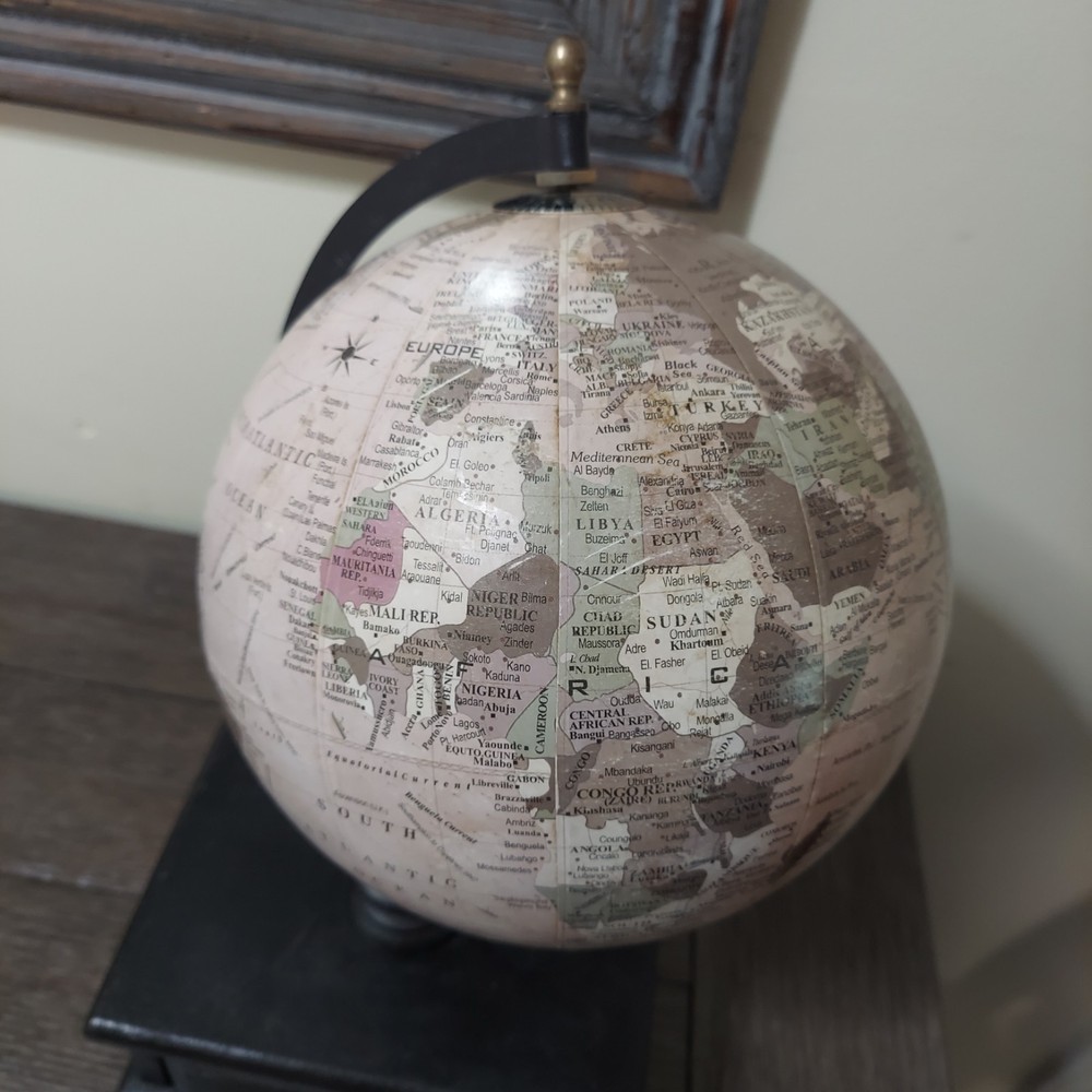 Desktop Spinning Rotating Globe With Drawer