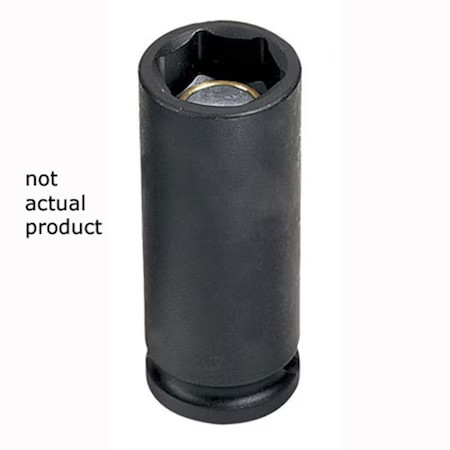 GREY PNEUMATIC 1014DG 3/8" Drive, 7/16" Size, SAE Socket, 6 Points,