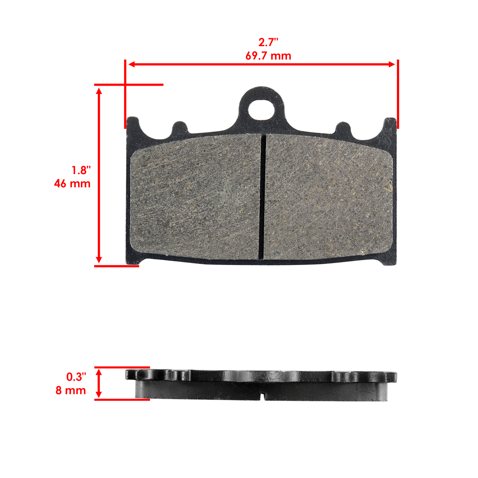 Front Rear Brake Pads for Suzuki GSX-R750 GSXR750 2000-2003 / TL1000S 1997-2001