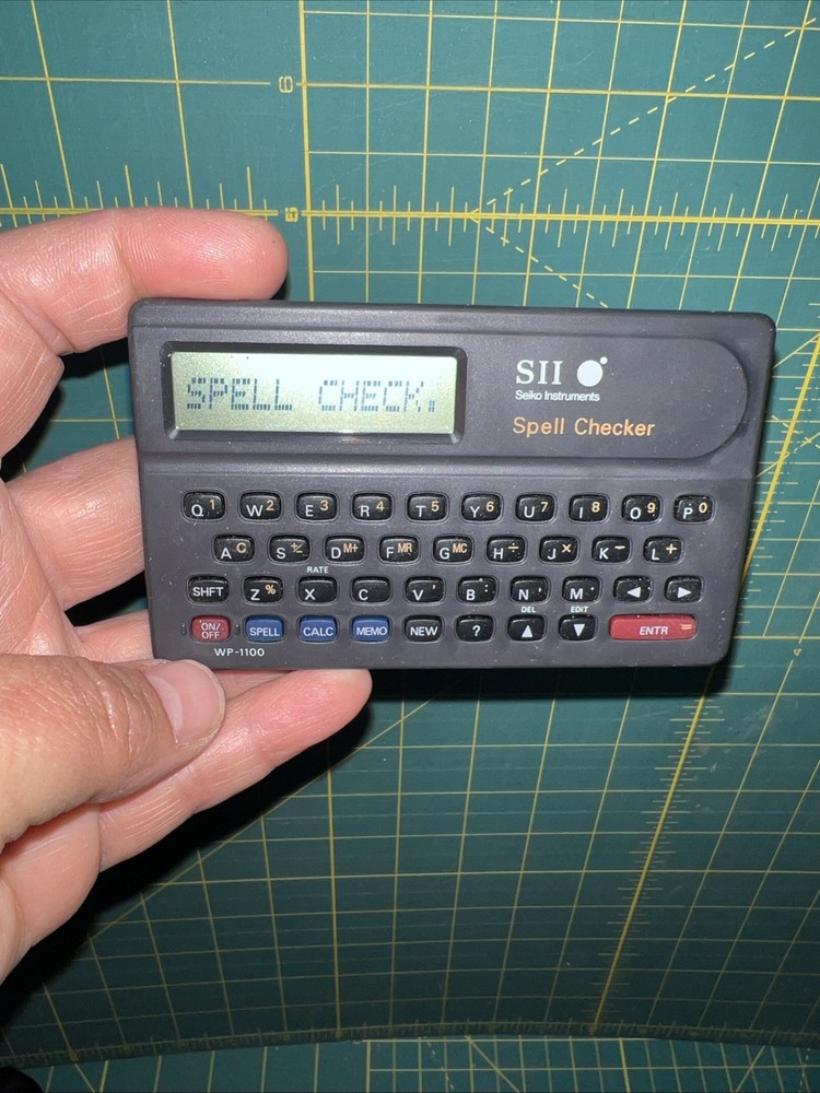 Seiko Instruments SPELL CHECKER - SII Roget's Electronic Pocket Thesaurus Tested