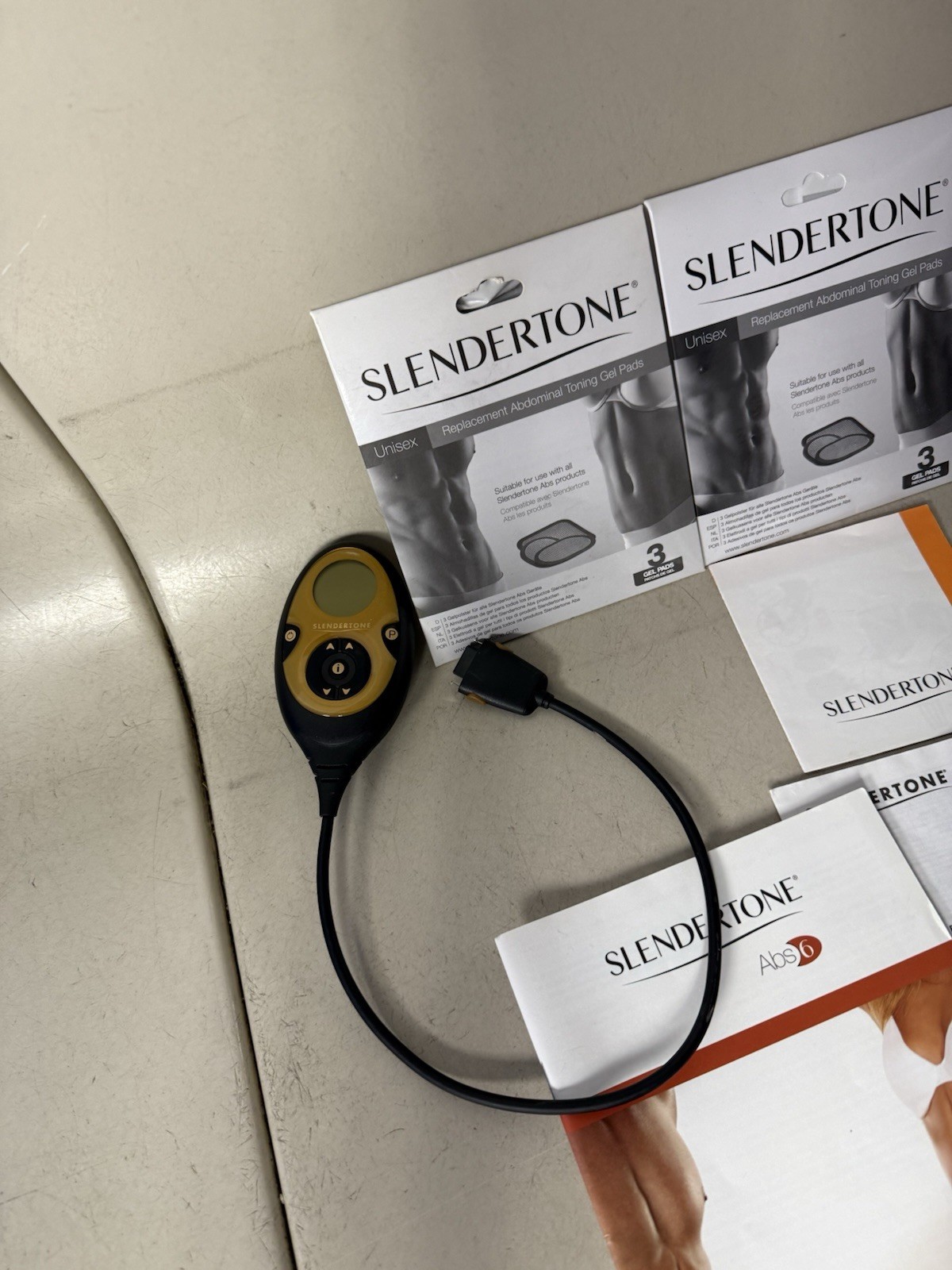 Slendertone X-10 Abdominal Muscle Toning BeltController Gel Pads NO CHARGER