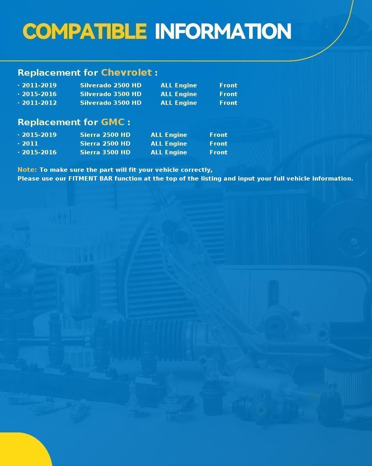 1PCS Front ABS Wheel Speed Sensor Replacement for Chevrolet Silverado/Sierra ...