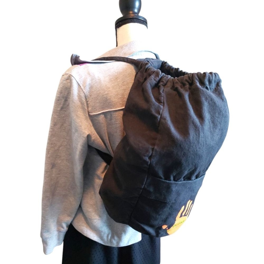 Bucket Bag Fabric Backpack