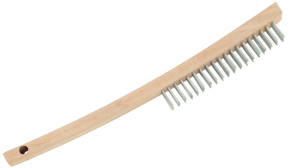 Wire Brush Long Handle, Spring Steel Bristles
