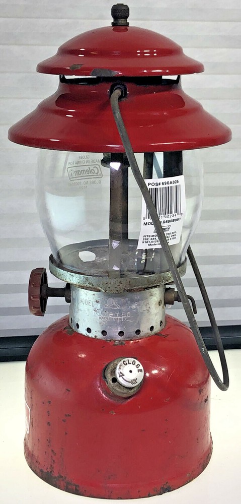 Coleman Model 200A Cherry Red Lantern Born 05/72