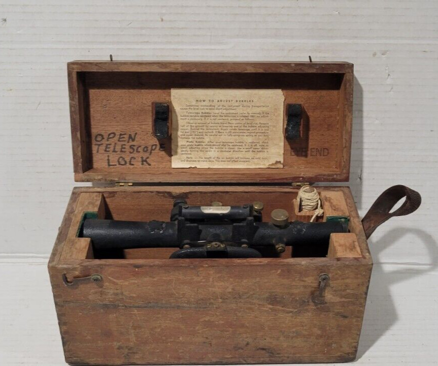 Berger Engineering Instruments Survey Level Boston, Mass Model #143 in Box