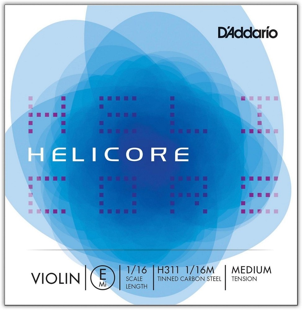 D'Addario Helicore Series Violin E String 1/16 Size