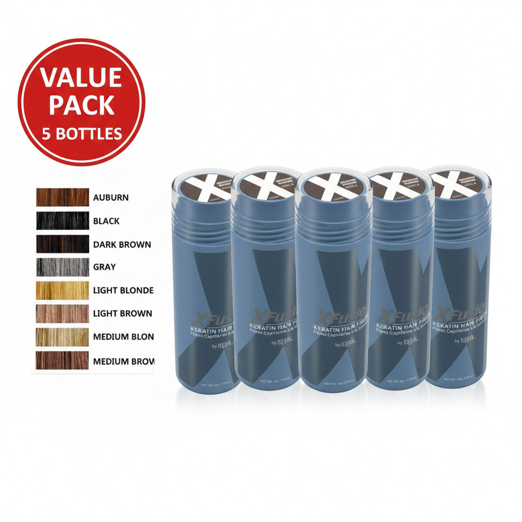 XFusion Keratin Black Dark Brown Medium Brown  Hair Fiber Fiber 28g  Fast Shippi