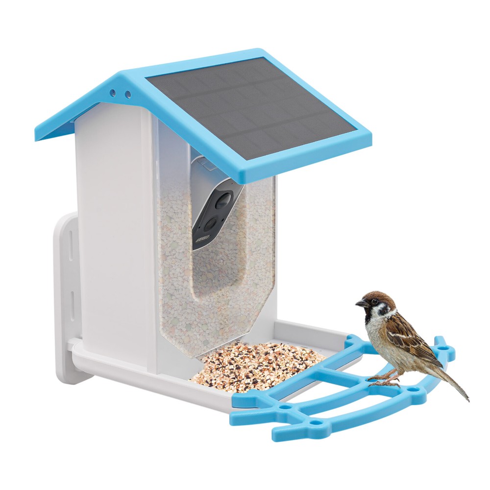 Solar Powered Bird Feeder Bird Feeding Unit With Camera Smart Bird Feeder